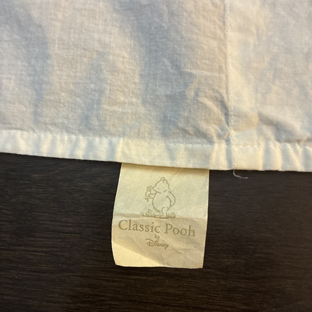 VTG Disney Classic Winnie the Pooh Crib Comforter Blanket 4x3 & Curtains Set - Picture 8 of 9